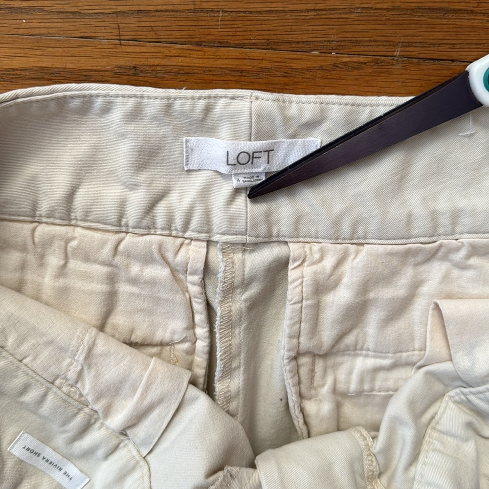 🌻Loft light tan cotton/spandex Riviera shorts. Size 4. - Picture 6 of 11